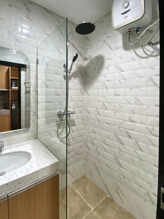 Rain shower and water heater