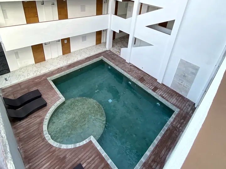 The courtyard from the top floor