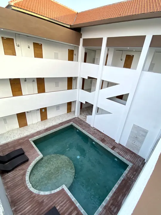 The courtyard from the top floor