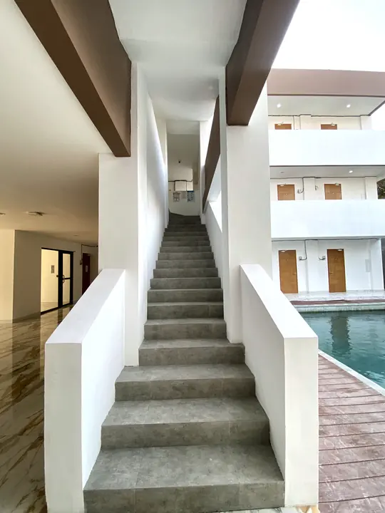 Stairs to the upper floors